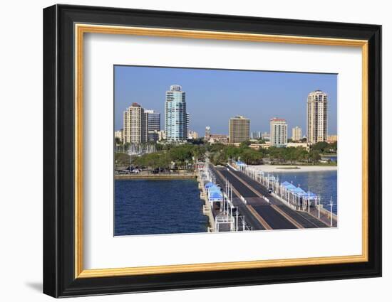 St. Petersburg Skyline, Tampa, Florida, United States of America, North America-Richard Cummins-Framed Photographic Print