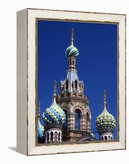 St Petersburg, the Church on Spilt Blood, Russia-Nick Laing-Framed Premier Image Canvas