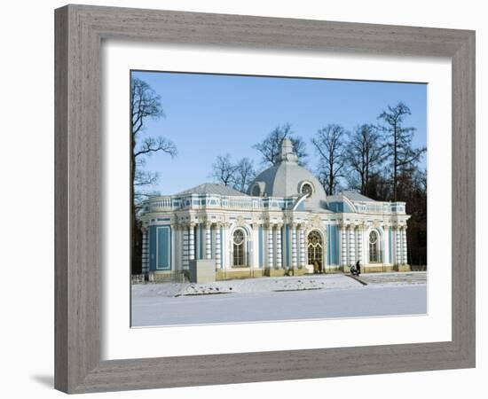 St Petersburg, Tsarskoye Selo, Catherine Palace - the Grotto, Russia-Nick Laing-Framed Photographic Print