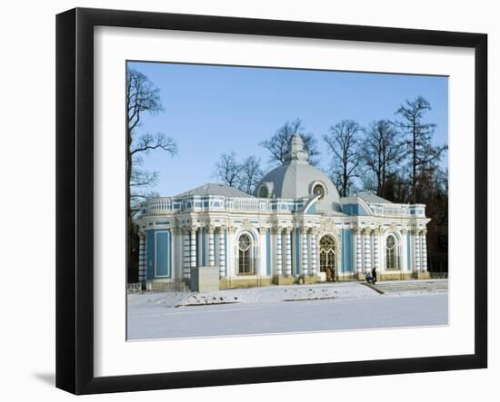 St Petersburg, Tsarskoye Selo, Catherine Palace - the Grotto, Russia-Nick Laing-Framed Photographic Print