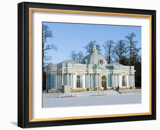 St Petersburg, Tsarskoye Selo, Catherine Palace - the Grotto, Russia-Nick Laing-Framed Photographic Print