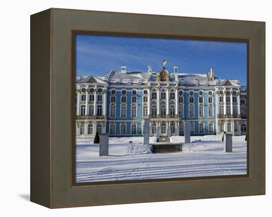 St Petersburg, Tsarskoye Selo, Catherine Palace Was Commissioned by the Empress Elizabeth, Russia-Nick Laing-Framed Premier Image Canvas