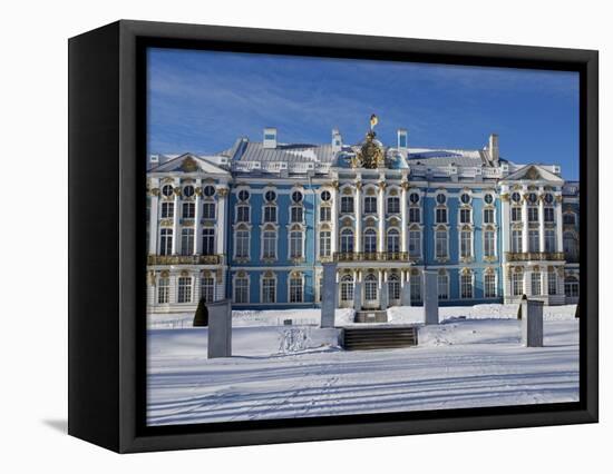 St Petersburg, Tsarskoye Selo, Catherine Palace Was Commissioned by the Empress Elizabeth, Russia-Nick Laing-Framed Premier Image Canvas