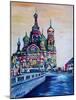 St Petersburg With Church Of The Savior On Blood-Martina Bleichner-Mounted Art Print