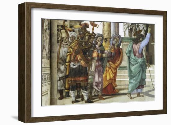 St Philip the Apostle in Front of Temple of Mars in Hierapolis, 1502-Filippino Lippi-Framed Giclee Print