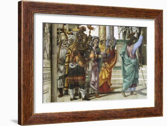 St Philip the Apostle in Front of Temple of Mars in Hierapolis, 1502-Filippino Lippi-Framed Giclee Print