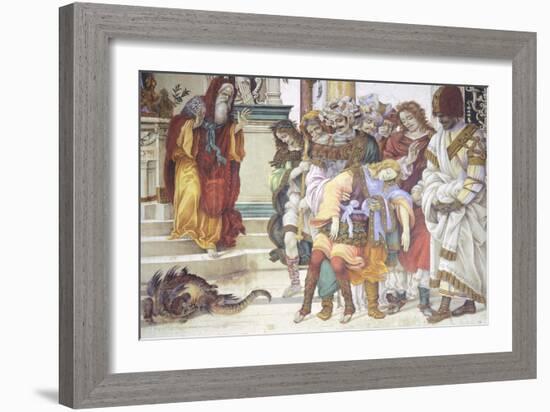 St Philip the Apostle in Front of the Temple of Mars in Hierapolis, 1502-Filippino Lippi-Framed Giclee Print