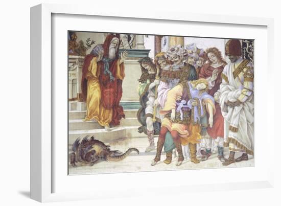 St Philip the Apostle in Front of the Temple of Mars in Hierapolis, 1502-Filippino Lippi-Framed Giclee Print