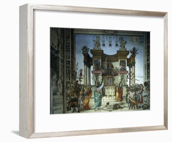 St Philip the Apostle in Front of the Temple of Mars in Hierapolis, 1502-Filippino Lippi-Framed Giclee Print