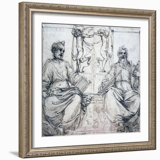 St Pierre and St Paul, 16th Century-Perino Del Vaga-Framed Giclee Print