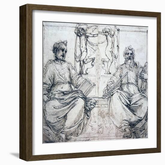 St Pierre and St Paul, 16th Century-Perino Del Vaga-Framed Giclee Print