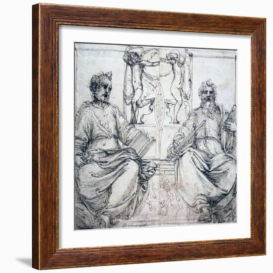 St Pierre and St Paul, 16th Century-Perino Del Vaga-Framed Giclee Print