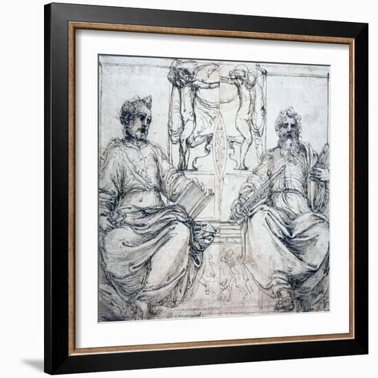 St Pierre and St Paul, 16th Century-Perino Del Vaga-Framed Giclee Print