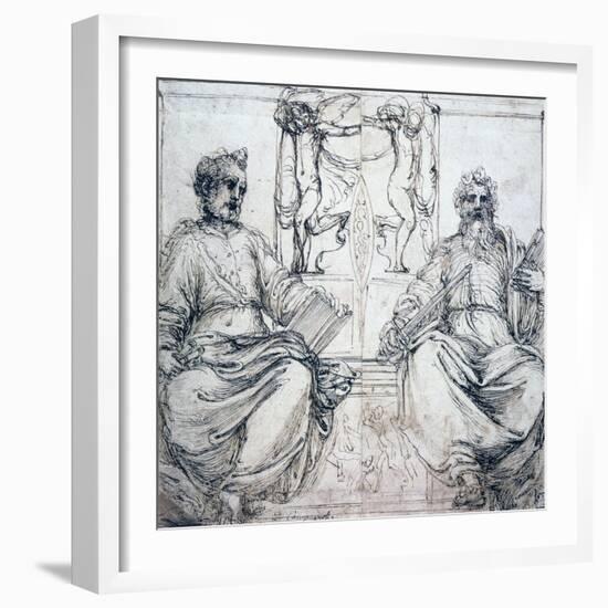 St Pierre and St Paul, 16th Century-Perino Del Vaga-Framed Giclee Print