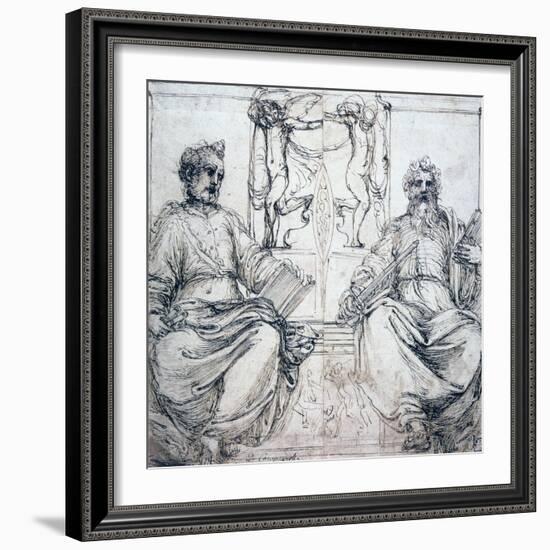 St Pierre and St Paul, 16th Century-Perino Del Vaga-Framed Giclee Print