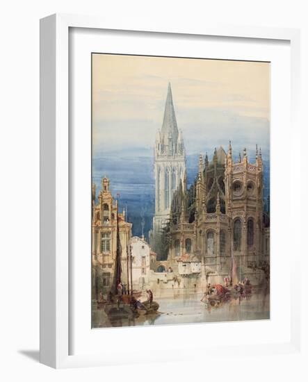 St. Pierre, Caen, 1830-David Roberts-Framed Giclee Print