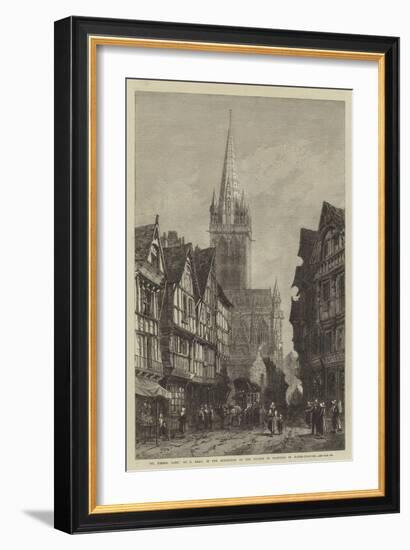 St Pierre, Caen, in the Exhibition of the Society of Painters in Water-Colours-Samuel Read-Framed Giclee Print