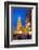 St. Reinoldi Church and Christmas Market at Dusk, Dortmund, North Rhine-Westphalia, Germany, Europe-Frank Fell-Framed Photographic Print