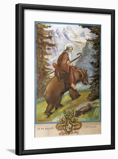 St Remedies on the Back of the Bear-Luigi Mussini-Framed Giclee Print