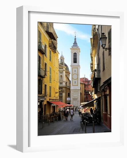 St. Reparate Cathedral, Place Rosseti, Old Town, Nice, Alpes Maritimes, Provence, Cote D'Azur, Fren-Peter Richardson-Framed Photographic Print