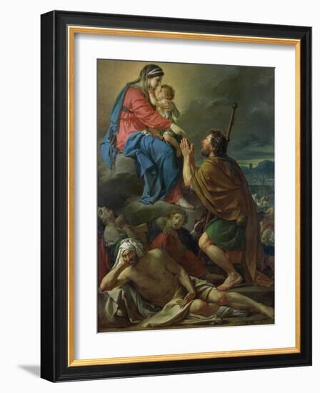 St. Roch Praying to the Virgin for an End to the Plague, 1780-Jacques-Louis David-Framed Giclee Print