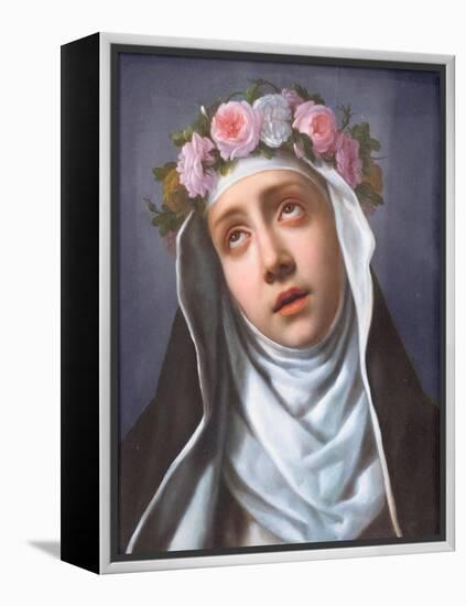 St. Rose of Lima, (Painting)-Carlo Dolci-Framed Premier Image Canvas