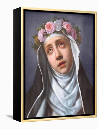 St. Rose of Lima, (Painting)-Carlo Dolci-Framed Premier Image Canvas