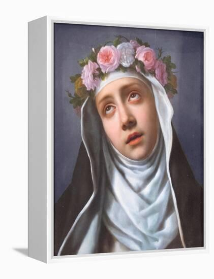 St. Rose of Lima, (Painting)-Carlo Dolci-Framed Premier Image Canvas