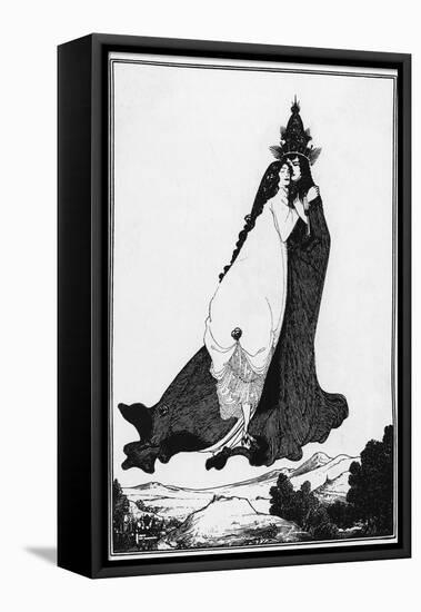 St Rose of Lima-Aubrey Beardsley-Framed Premier Image Canvas