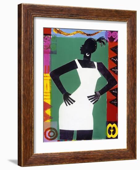 St. Sapphire-Varnette Honeywood-Framed Art Print