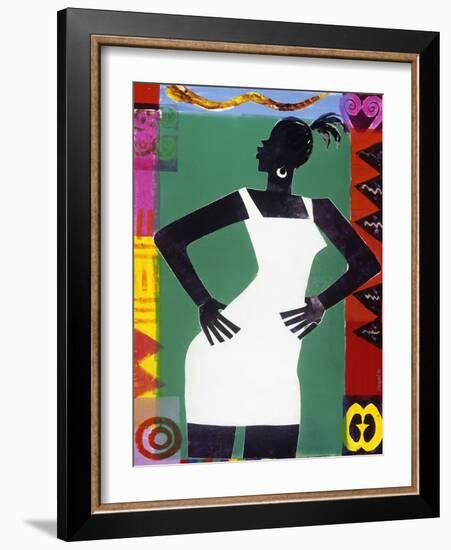 St. Sapphire-Varnette Honeywood-Framed Art Print