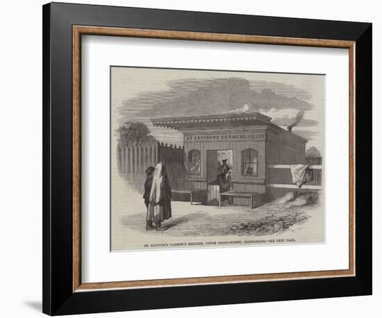 St Saviour's Cabmen's Shelter, Upper Brook-Street, Manchester-null-Framed Giclee Print
