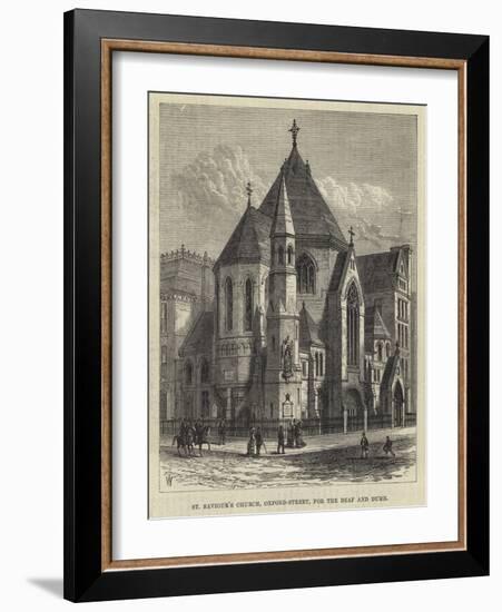 St Saviour's Church, Oxford-Street, for the Deaf and Dumb-Frank Watkins-Framed Giclee Print