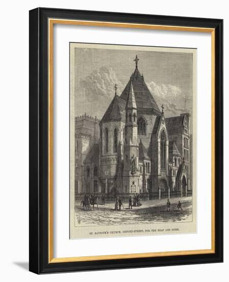 St Saviour's Church, Oxford-Street, for the Deaf and Dumb-Frank Watkins-Framed Giclee Print