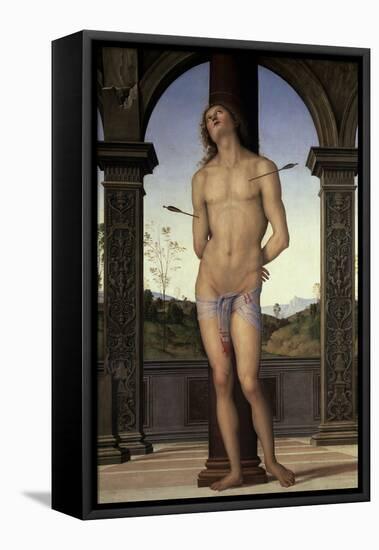 St. Sebastian, 15th century-Pietro Perugino-Framed Premier Image Canvas