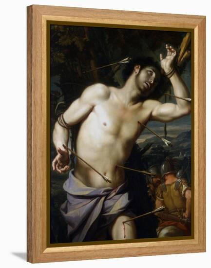 St Sebastian 17th Century-Perugino-Framed Premier Image Canvas