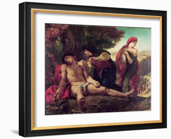 St. Sebastian, 1836-Eugene Delacroix-Framed Giclee Print