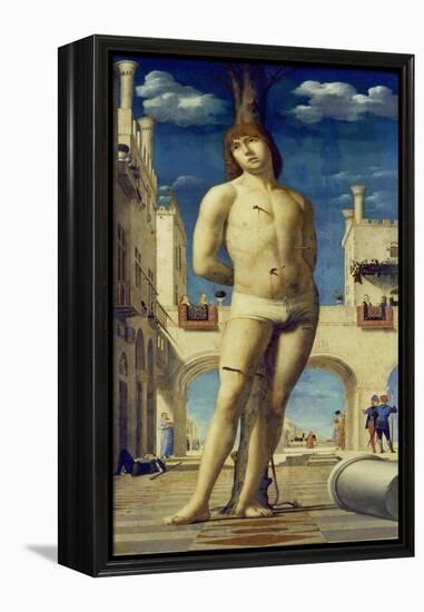 St. Sebastian, about 1475/76-Antonello da Messina-Framed Premier Image Canvas