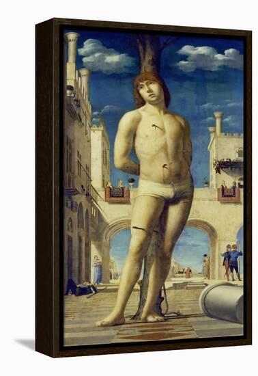 St. Sebastian, about 1475/76-Antonello da Messina-Framed Premier Image Canvas