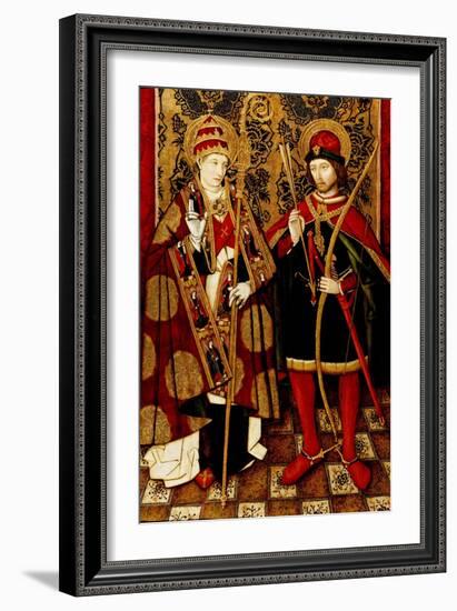 St. Sebastian and Fabian-Pablo Vergos-Framed Giclee Print