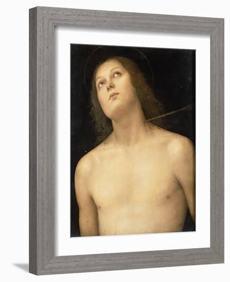 St. Sebastian, c.1495-Pietro Perugino-Framed Giclee Print