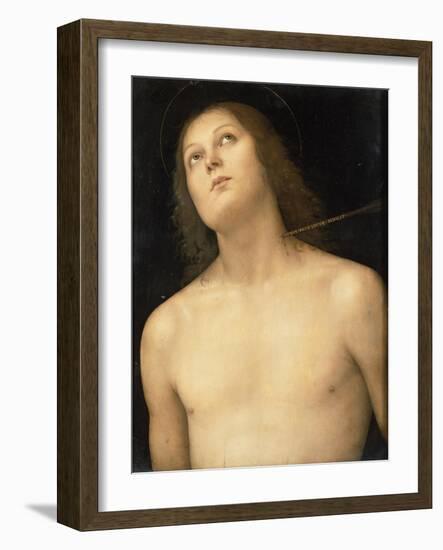 St. Sebastian, c.1495-Pietro Perugino-Framed Giclee Print