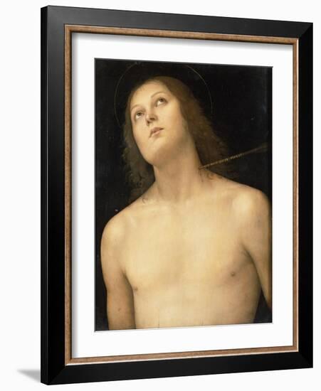 St. Sebastian, c.1495-Pietro Perugino-Framed Giclee Print