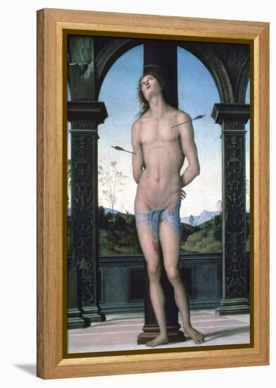 St Sebastian, C1470-1523-Perugino-Framed Premier Image Canvas