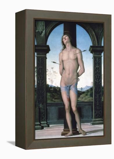 St Sebastian, C1470-1523-Perugino-Framed Premier Image Canvas