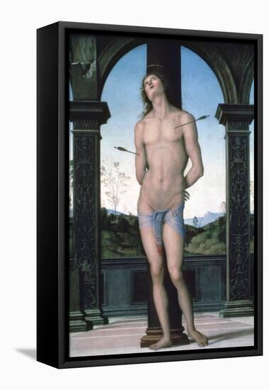 St Sebastian, C1470-1523-Perugino-Framed Premier Image Canvas