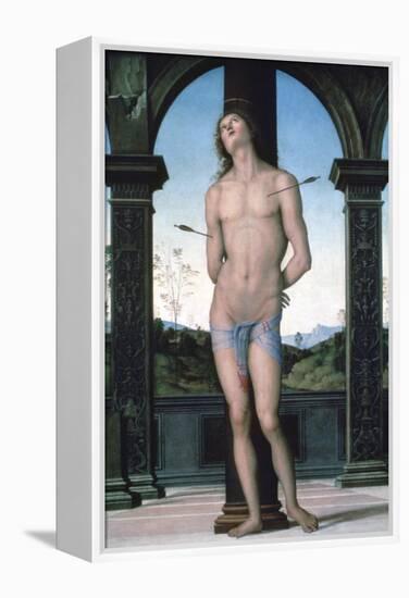 St Sebastian, C1470-1523-Perugino-Framed Premier Image Canvas