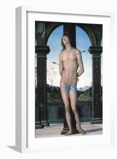 St Sebastian, C1470-1523-Perugino-Framed Giclee Print