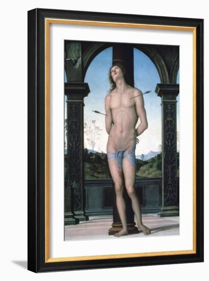 St Sebastian, C1470-1523-Perugino-Framed Giclee Print