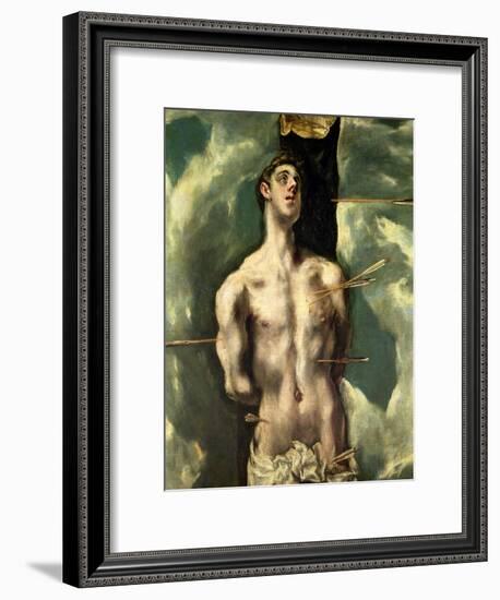 St. Sebastian, circa 1600-25-El Greco-Framed Giclee Print